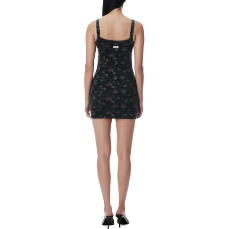 Alexander Wang SS25 Sleeveless Dress Women's Washed Black-2