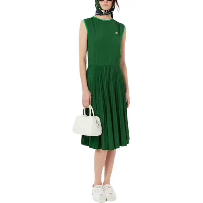 LACOSTE Sleeveless Pleated Dress-1