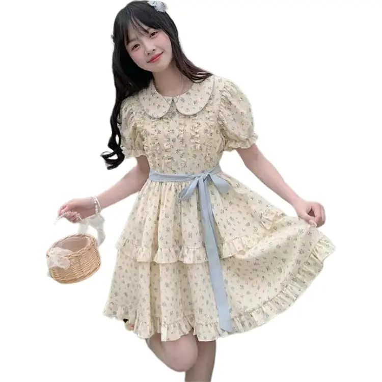 Mu Xiao Xin Short Sleeved Dress Women's-11
