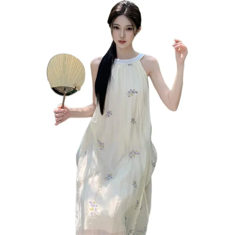 GOSO Sleeveless Dresses Women's Apricot-2