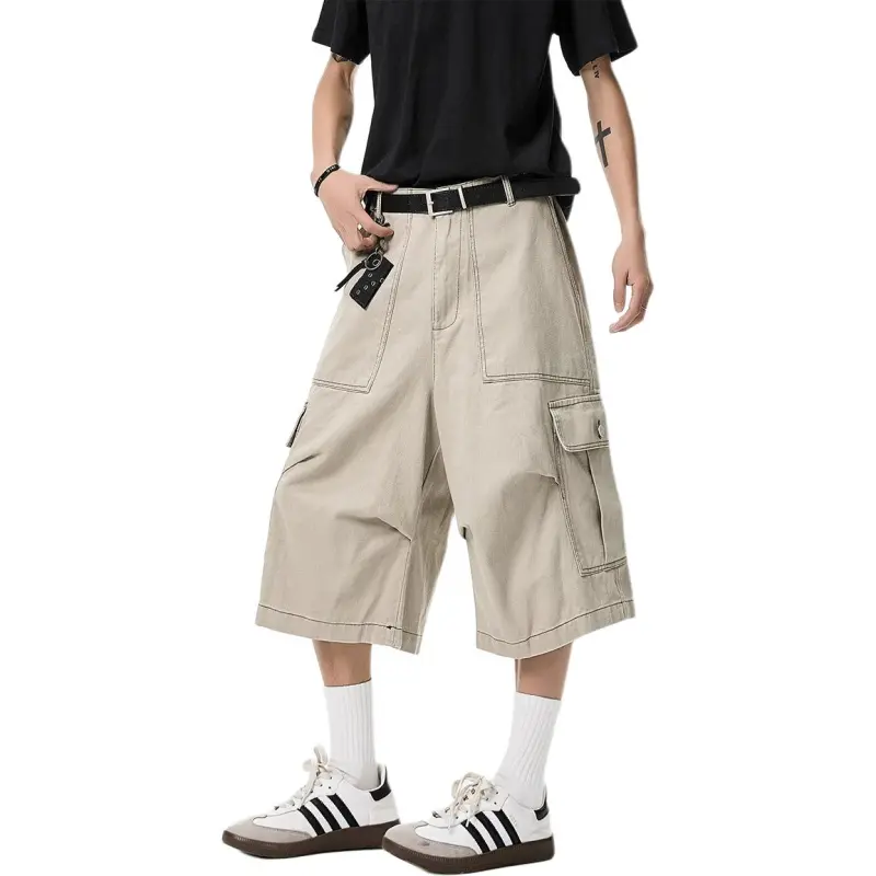 Glona Klio Denim Shorts Unisex Khaki-1