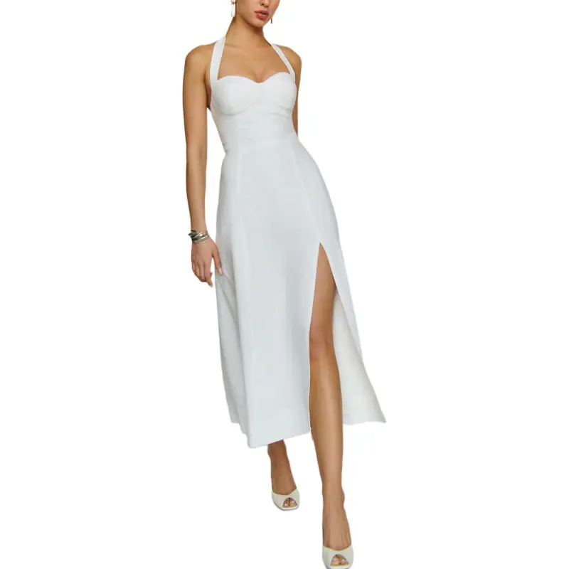 REFORMATION Petites Tala Linen Dress Sleeveless Dress Women's-1