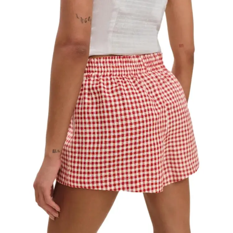 REFORMATION Mila Linen Short Casual Shorts Women's-1