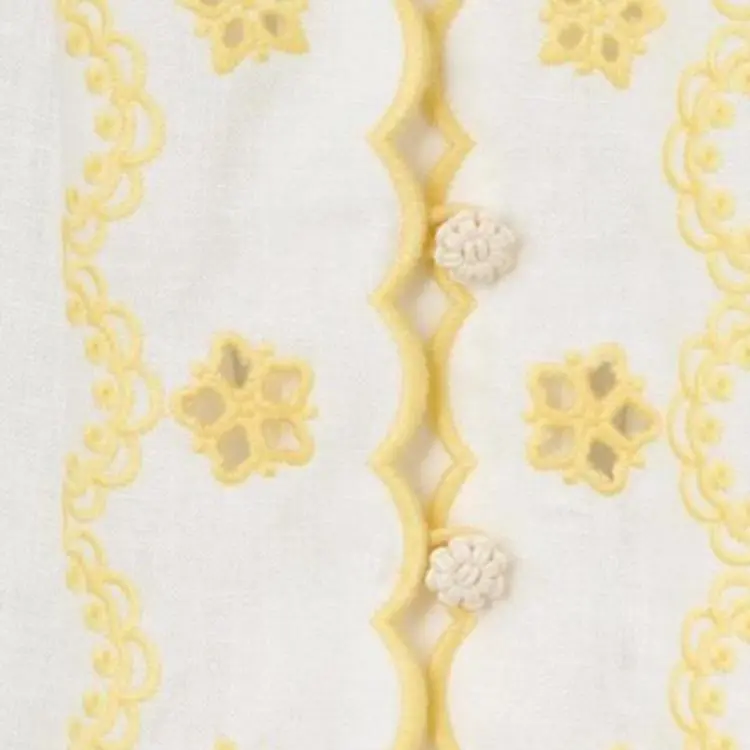 Zimmermann SS25 Short Sleeved Dress Women's Yellow-5