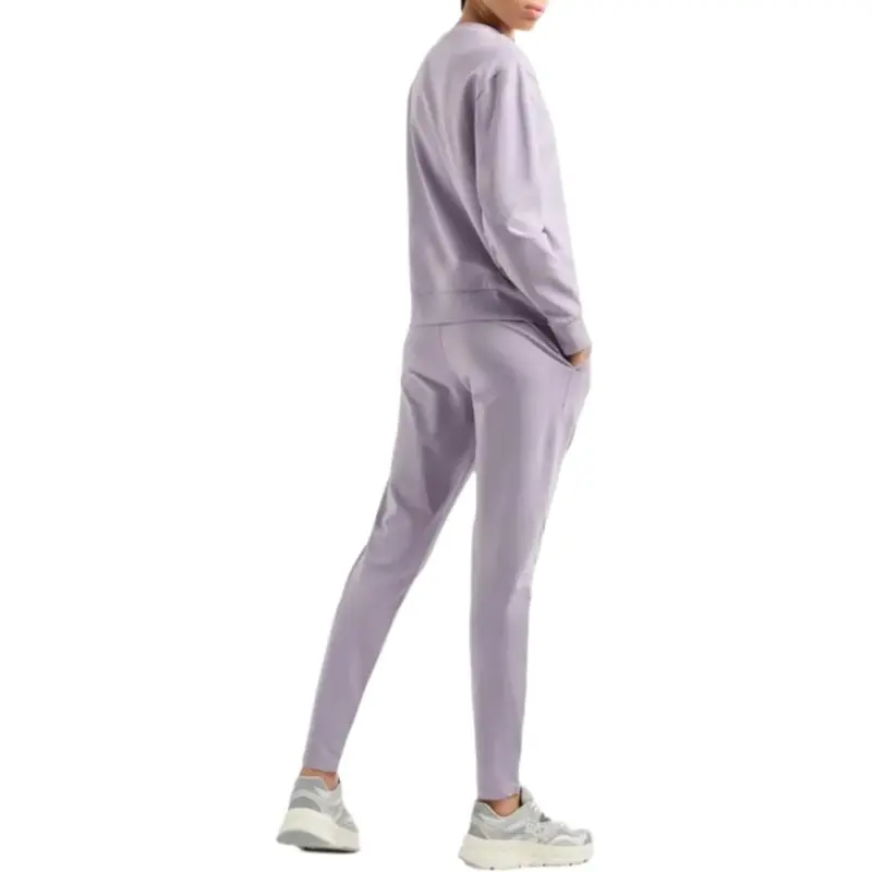 EMPORIO ARMANI EA7 Sweatshirt Set Women's Lavender Gray-3