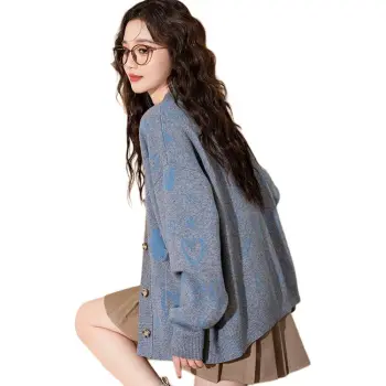 Tonlion Sweater Women's Blue Gray
