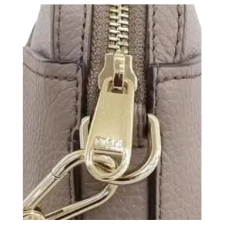 Furla Leather Crossbody Bag Regular Women's Mortar Gray-5
