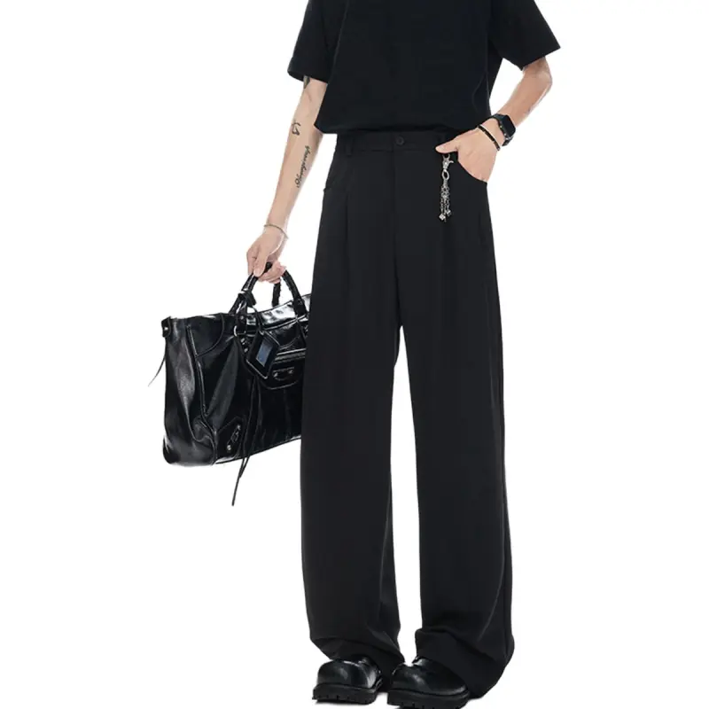 ROSECREED Casual Pants Unisex Black Comes With Perfume-3