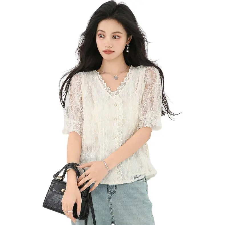 La Chapelle Shirts Women's Apricot-3