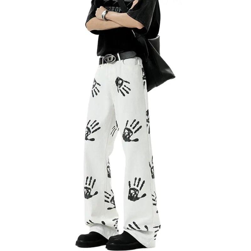 TELENT Jeans Unisex White-1