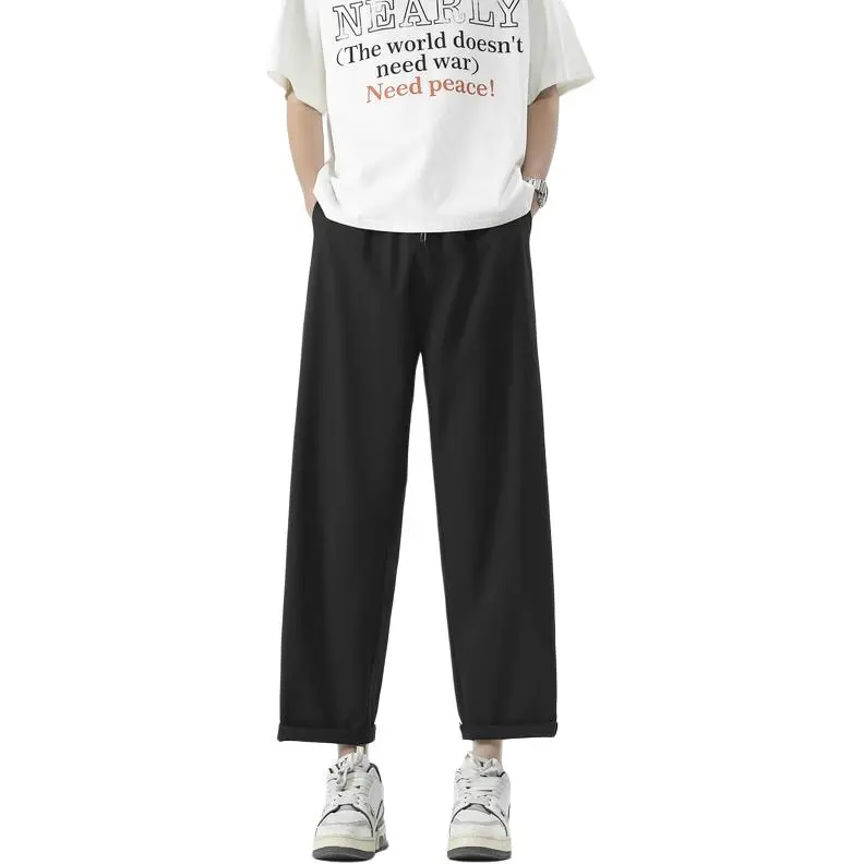 JIMI&JONS Casual Pants Unisex Black[Includes T Shirt And Shorts]-2