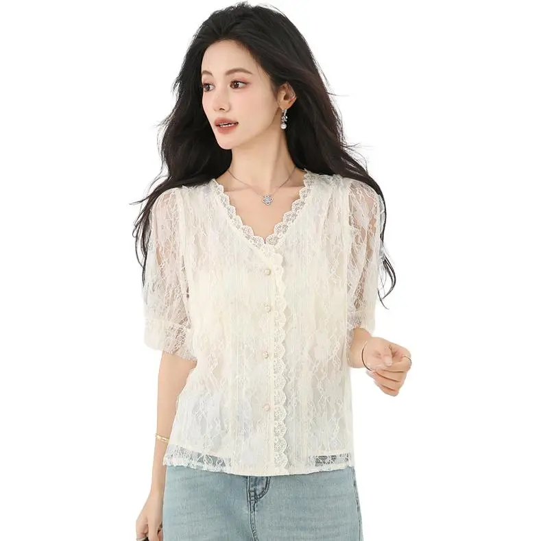 La Chapelle Shirts Women's Apricot-2