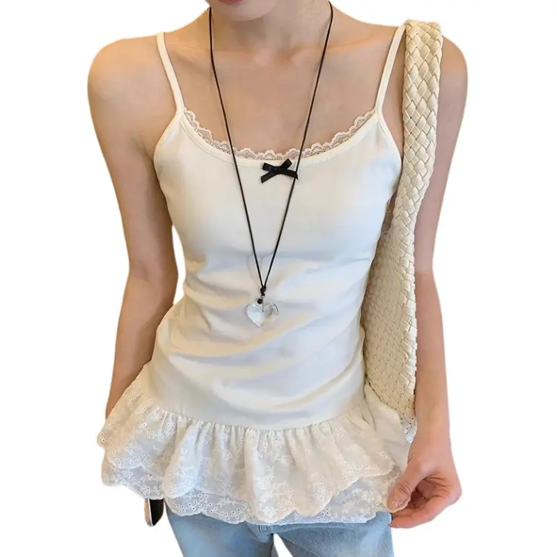 Mu Qingqing Camisoles Women's White-3