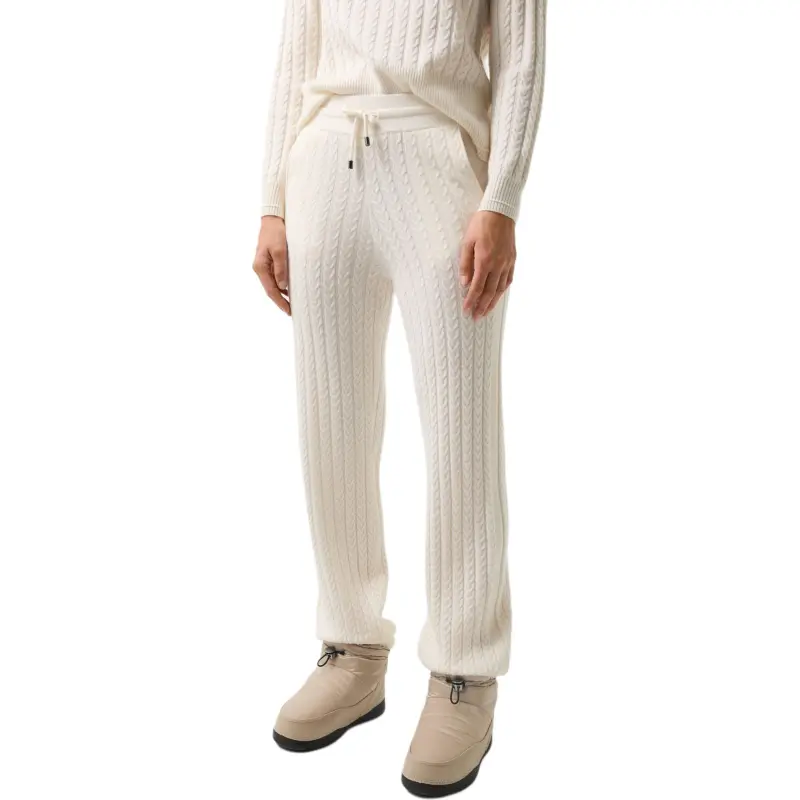 BOGNER Lakota FW24 Knitted Sweatpants Women's Gray White-4