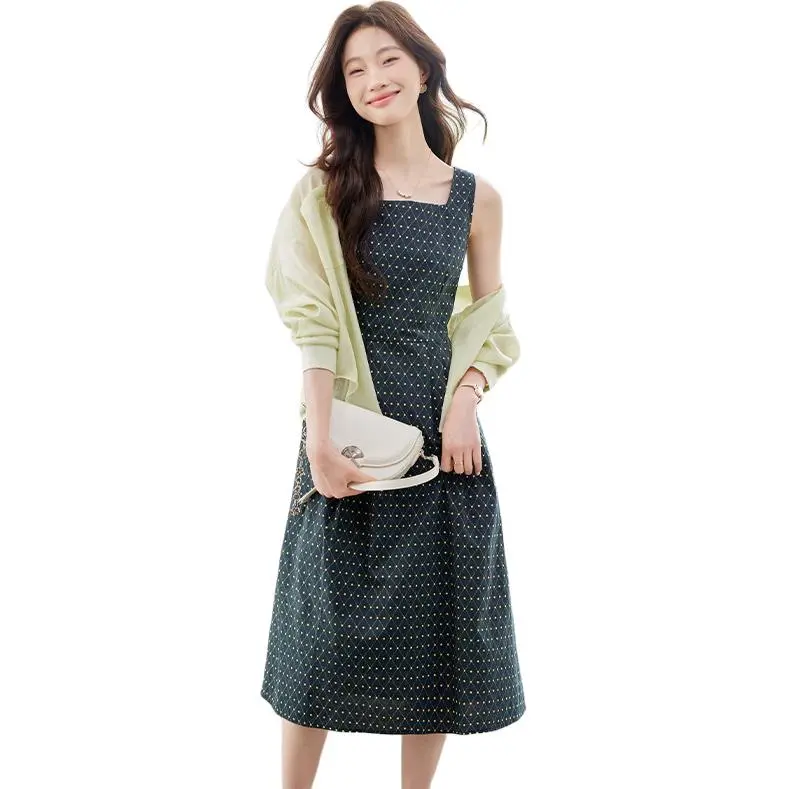 La Chapelle Slip Dresses Women's Green-2