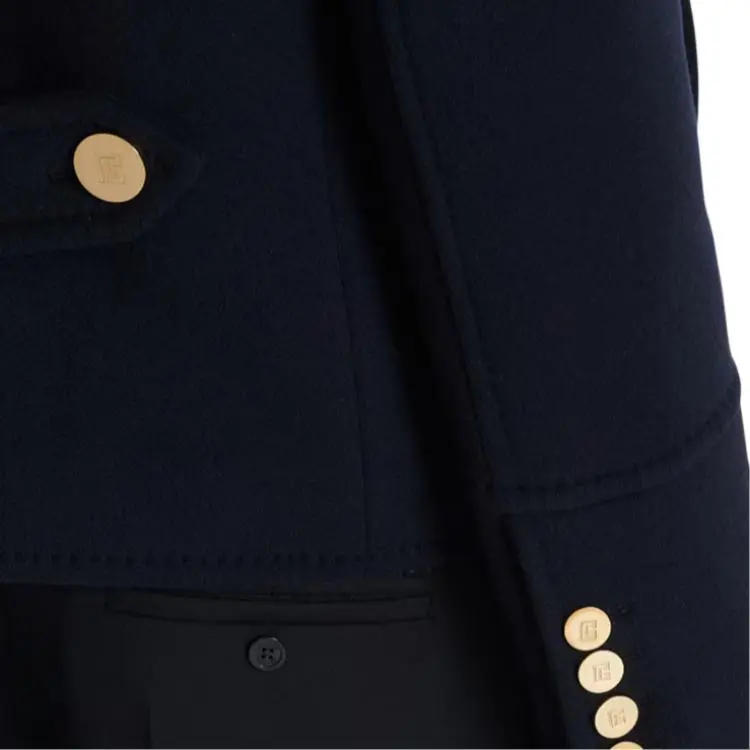 BALMAIN SS25 Jackets & Coats Men's Marine Blue-6