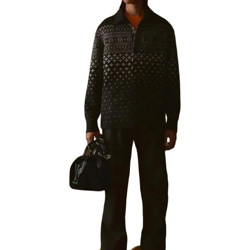 LOUIS VUITTON Silk Cashmere And Wool Blend Double Face Jacquard Overshirt-3