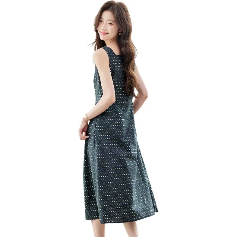 La Chapelle Slip Dresses Women's Green-4