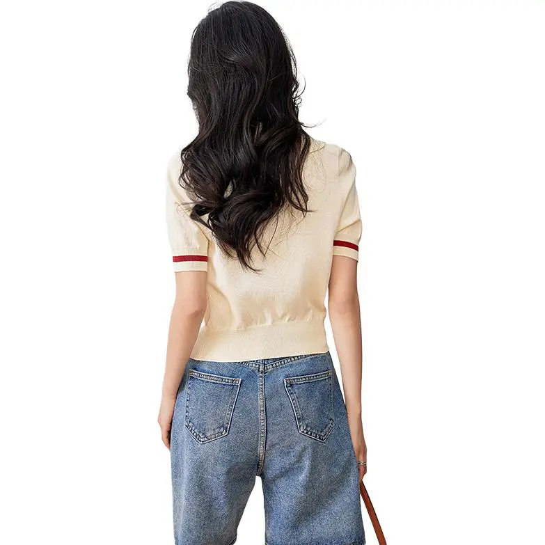 La Chapelle Regular T Shirt Women's Apricot-3