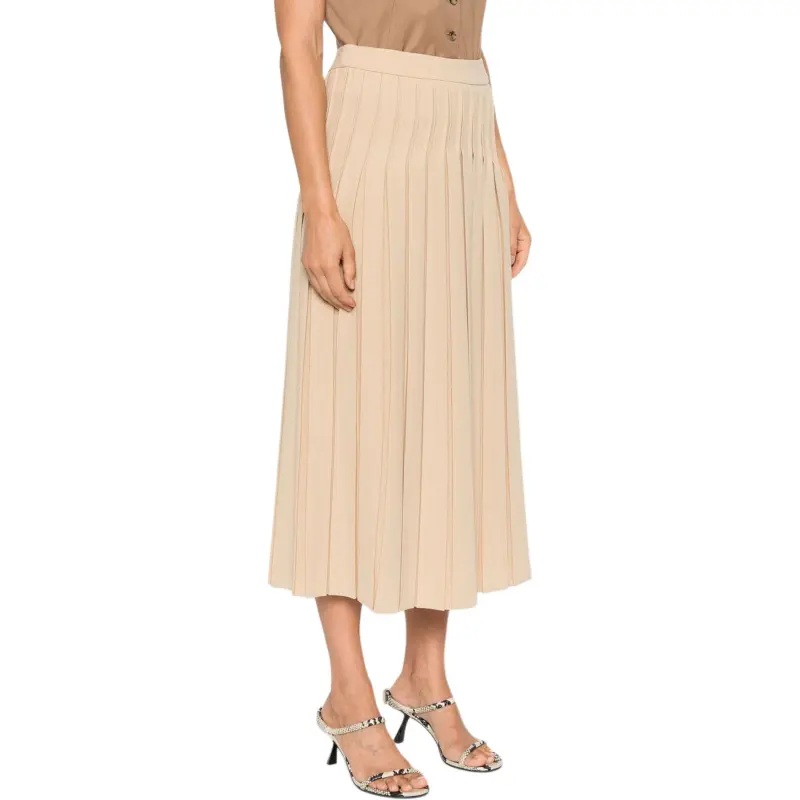 MaxMara Luisa Pleated A Line Skirt-3