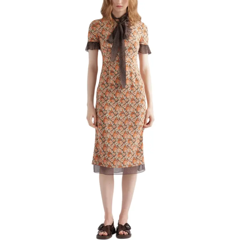 PRADA Floral Print Dress-1