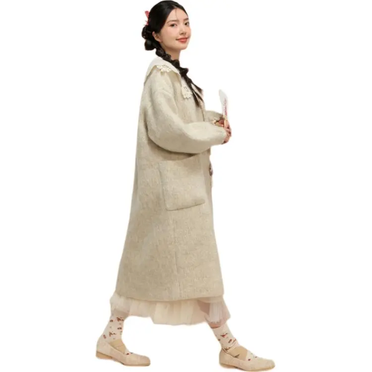 ZIHAN Coats Women's Creamy White-1