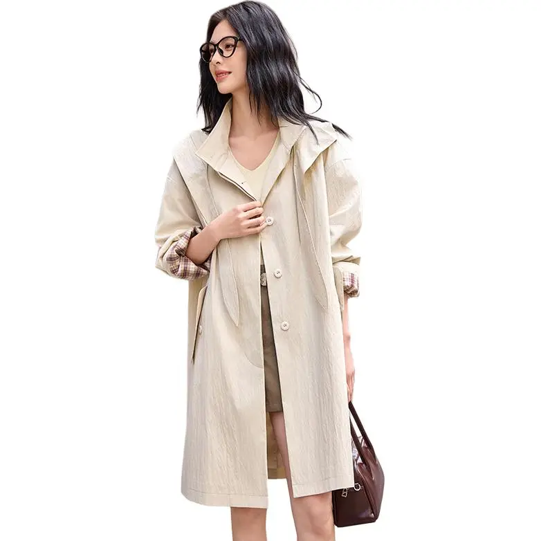 Yi Mengyuan Trench Coat Women's-4