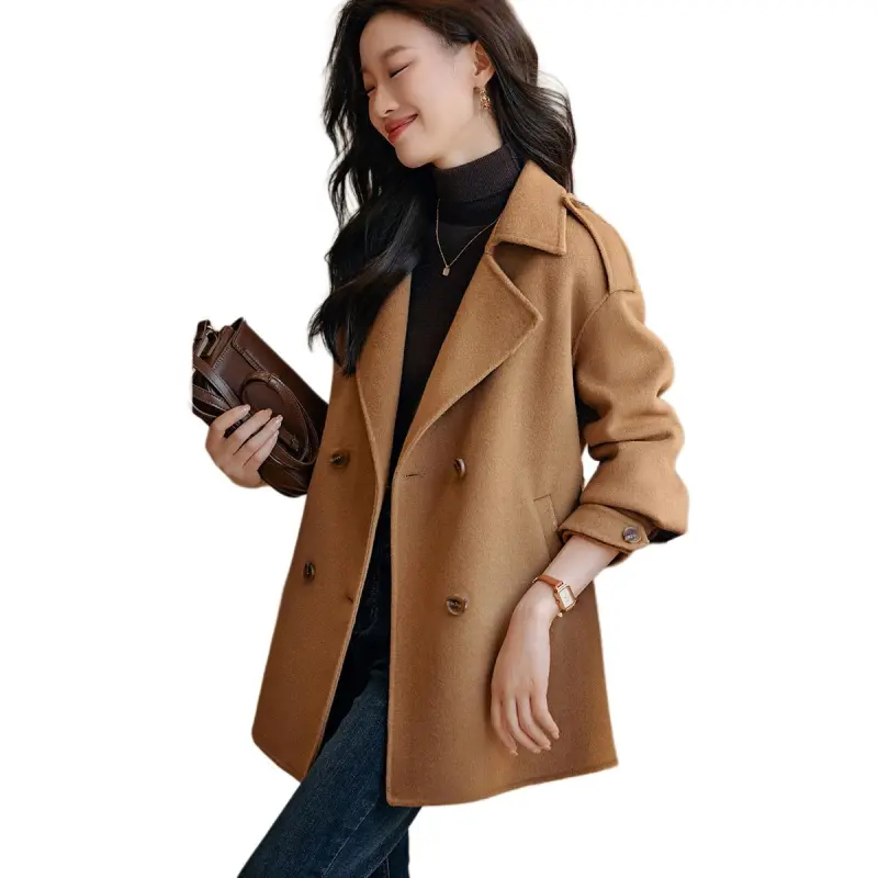 Mo Han Yi Mei Coats Women's Warm Camel-2