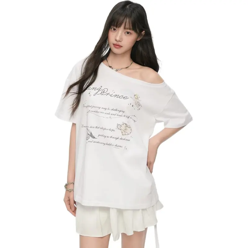 KING PRINCE T Shirts Women's White-1