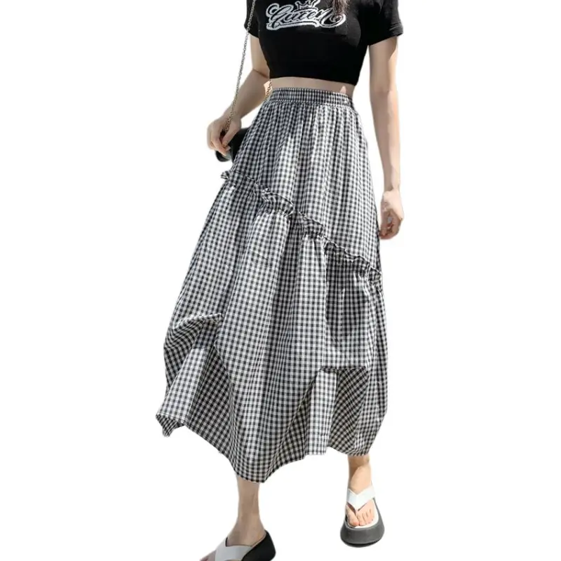 GOSO Casual Long Skirts Women's Image Color-2