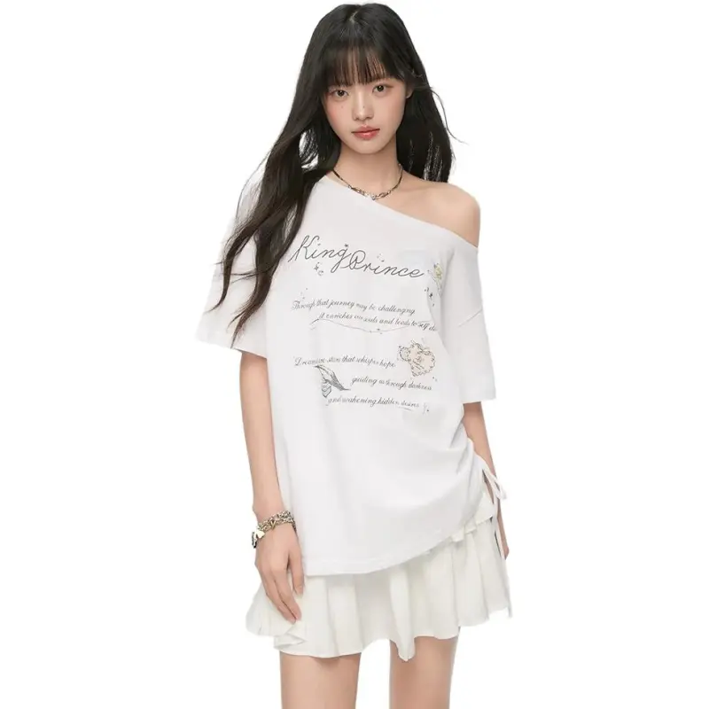 KING PRINCE T Shirts Women's White-4