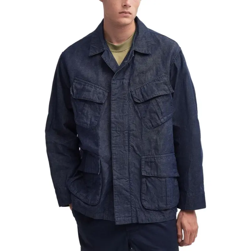BARBOUR Denim Jacket Men's Marine Blue-1