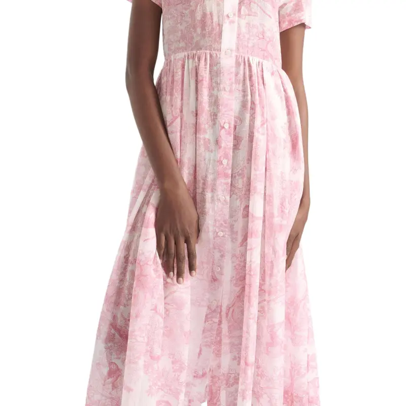 DIOR Short Sleeved Dress Women's-4