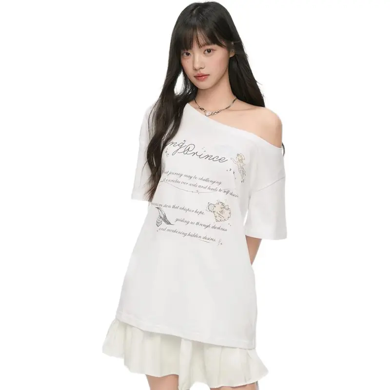 KING PRINCE T Shirts Women's White-3