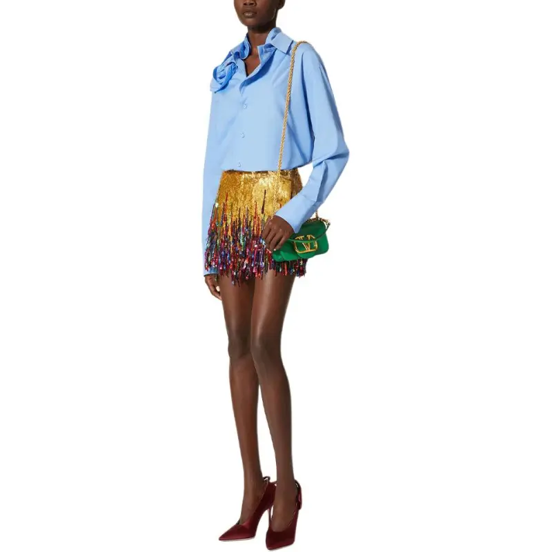 Valentino Buttoned Long-Sleeved Poplin Shirt-2