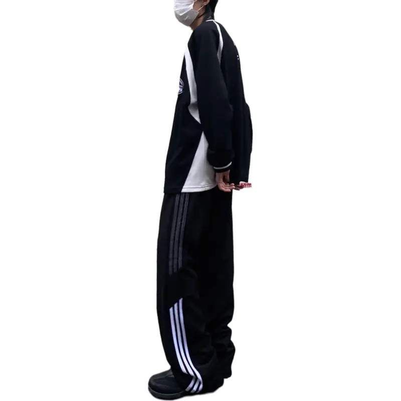 DUATOGE Casual Pants Men Black -4