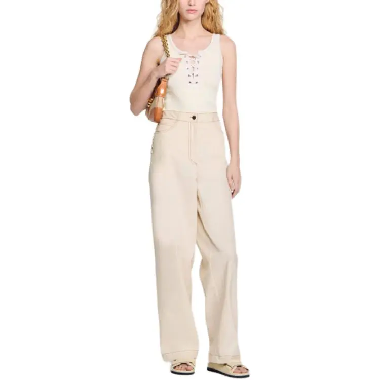 Sandro Ribbed Top-3