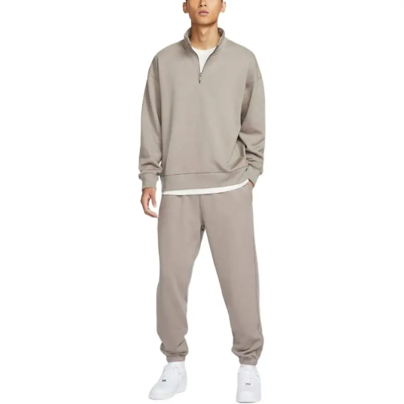 Nike FW24 Knitted Sports Pants Unisex Beige-1