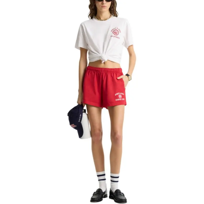 SPORTY & RICH Varsity Shorts-2