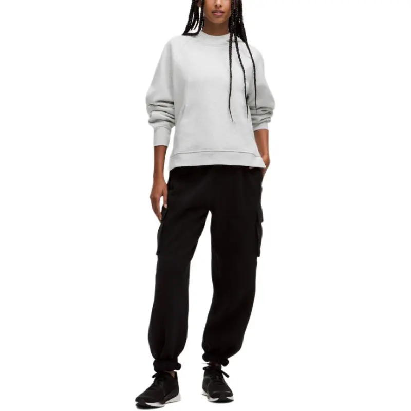 Lululemon Scuba Sweatshirt Women's Light Gray With A Hint Of Mixed Colors-2