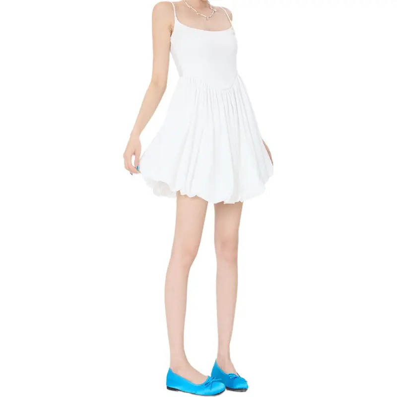Kazakhstan Slip Dresses Women's White-3