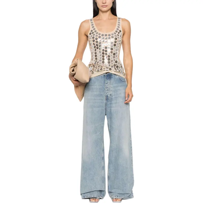 Paco Rabanne Embroidered Tank Top-1