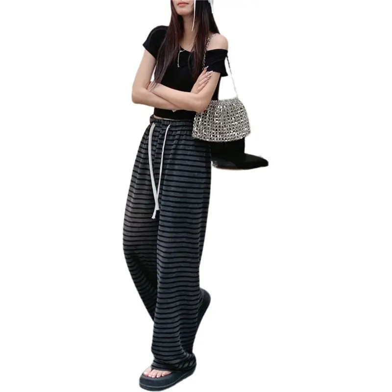 Dior Beauty Casual Pants Women's Stripes-6