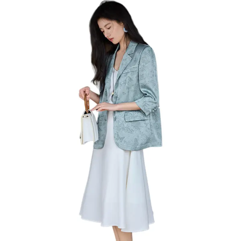 XWI Business Suits Women's Lake Blue Green-1