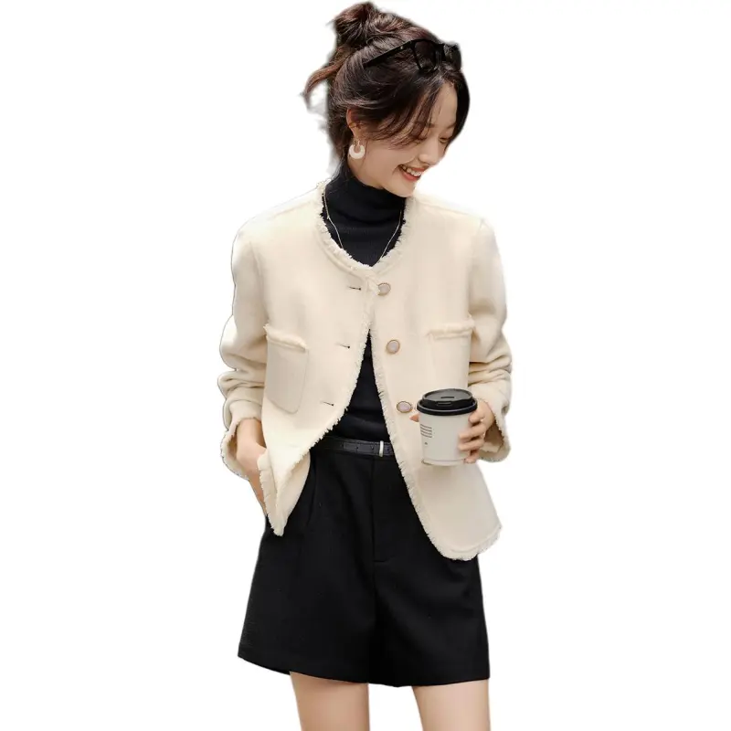Mo Han Yi Mei Coat Women's Star Ecru-5