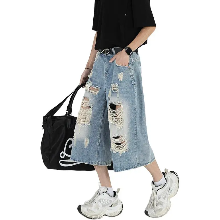 CORNILOT Denim Shorts Unisex Blue-3