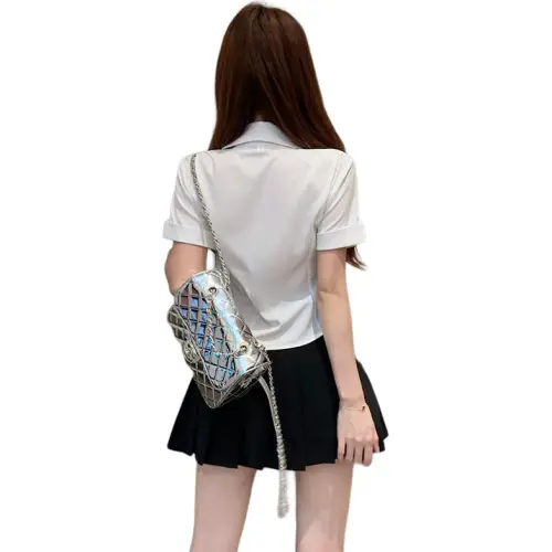Garbege Uniforms Women's White Shirt Black Skirt Tie Clothing Sets
