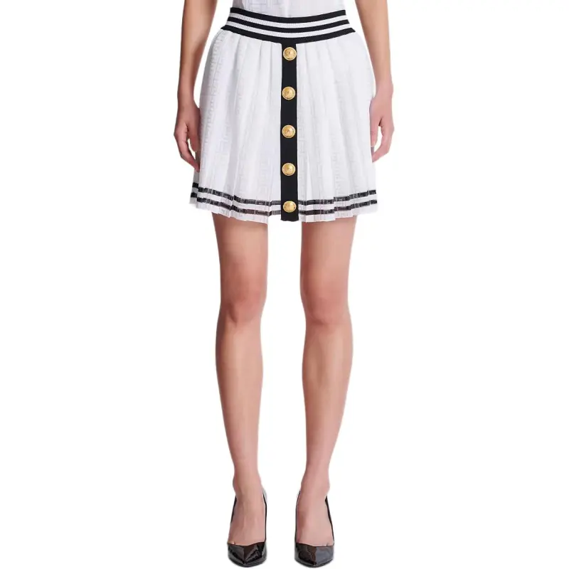 BALMAIN Casual Short Skirts Women's White-1