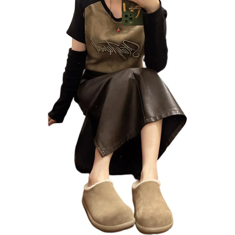 Qiao Anju Home Slippers Chestnut Antelope Brown-7