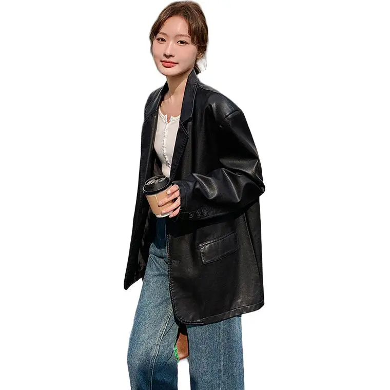 Fele.d Leather Jackets Women's-4